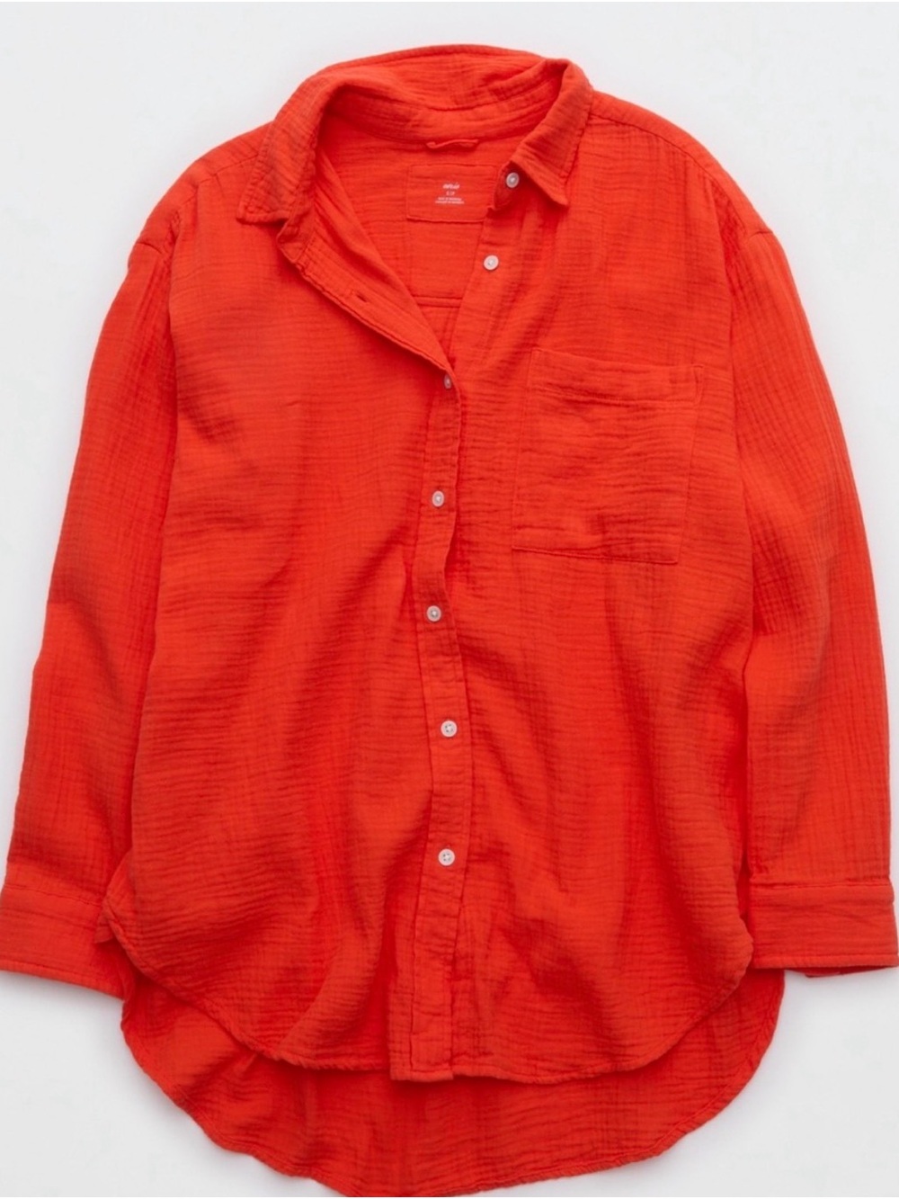 NWT Aerie Orange Button Down Shirt | S